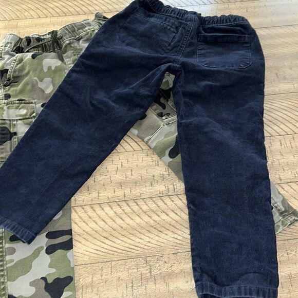 2 pairs of Kids 4 drawstring👖👖Camo & Corduroy Cat 🐈‍⬛ Jack Cotton Spandex - Picture 4 of 17